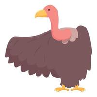 gypse vautour icône dessin animé vecteur. la nature oiseau vecteur