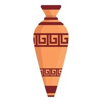 grec pot icône dessin animé vecteur. ancien poterie vecteur