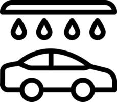 illustration vectorielle de lavage de voiture sur fond.symboles de qualité premium.icônes vectorielles pour le concept et la conception graphique. vecteur