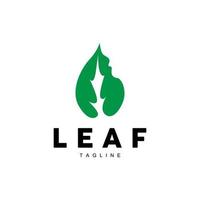 vert feuille logo, écologie Naturel plante vecteur, la nature conception, illustration modèle icône vecteur