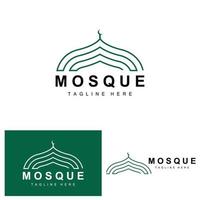 mosquée logo, islamique culte conception, eid Al fitr mosquée bâtiment vecteur icône modèle, Ramadan, eid Al adha