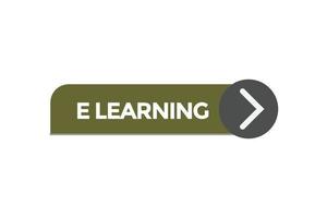 elearning bouton vecteurs.sign étiquette discours bulle elearning vecteur