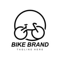 vélo logo, véhicule vecteur, vélo silhouette icône, Facile conception inspiration vecteur