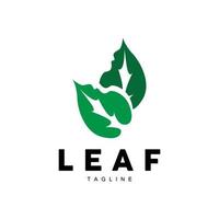 vert feuille logo, écologie Naturel plante vecteur, la nature conception, illustration modèle icône vecteur