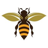 icône de conception d'illustrations de logo d'abeille vecteur