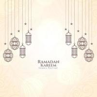 Ramadan kareem culturel islamique Festival salutation Contexte vecteur
