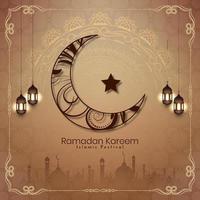 religieux Ramadan kareem islamique Festival artistique Contexte vecteur
