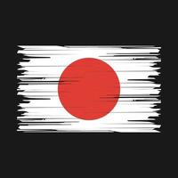 brosse drapeau japon vecteur