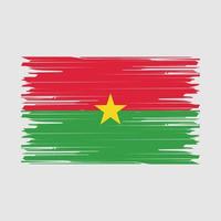 brosse drapeau burkina faso vecteur