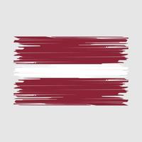 brosse drapeau lettonie vecteur