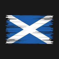 pinceau drapeau ecosse vecteur