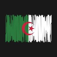 vecteur de brosse drapeau algérie