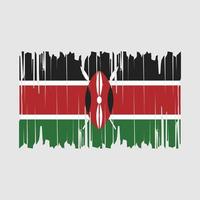 vecteur de brosse drapeau kenya