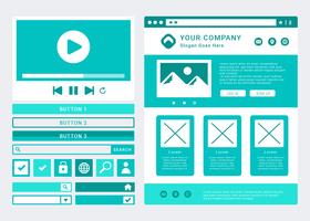 Vecteur de mise en page Wireframe