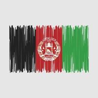 drapeau afghanistan brosse illustration vectorielle vecteur