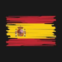 vecteur de brosse drapeau espagne