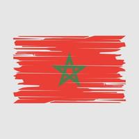 vecteur de brosse drapeau maroc