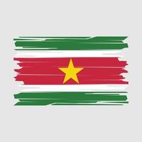 vecteur de brosse drapeau suriname