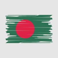 vecteur de brosse drapeau bangladesh