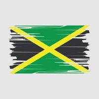 vecteur de brosse drapeau jamaïque