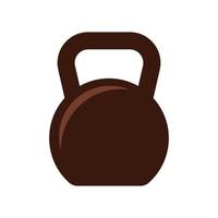 kettlebell vecteur illustration. isolé sur une blanc Contexte.