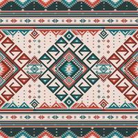 originaire de modèle ethnique modèle Indien aztèque tribal géométrique mexicain ornement textile en tissu graphique couverture populaire motif africain ornemental broderie boho tradition branché originaire de américain Maya vecteur