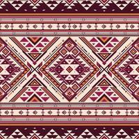 originaire de modèle ethnique modèle Indien aztèque tribal géométrique mexicain ornement textile en tissu graphique couverture populaire motif africain ornemental broderie boho tradition branché originaire de américain Maya vecteur