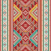 amérindien indien ornement motif géométrique ethnique textile texture tribal motif aztèque navajo mexicain tissu continu vecteur décoration mode