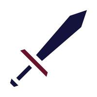 épée icône solide style bordeaux marine Couleur militaire illustration vecteur armée élément et symbole parfait.