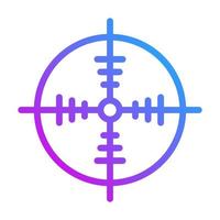 cible icône pente violet style militaire illustration vecteur armée élément et symbole parfait.