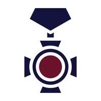 badge icône solide style bordeaux marine Couleur militaire illustration vecteur armée élément et symbole parfait.