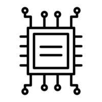 électrique circuit vecteur icône