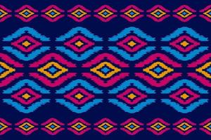 tapis ethnique motif tribal art. modèle sans couture ikat ethnique. style américain, mexicain. vecteur