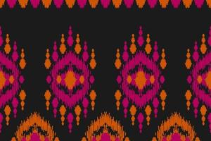 abstrait bel art ikat. motif ethnique homogène en tribal. style mexicain rayé. vecteur