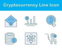 bitcoin et crypto-monnaie vecteur icône ensemble