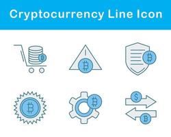 bitcoin et crypto-monnaie vecteur icône ensemble