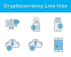 bitcoin et crypto-monnaie vecteur icône ensemble