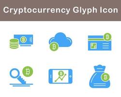 bitcoin et crypto-monnaie vecteur icône ensemble
