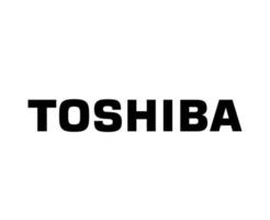 Toshiba logo marque ordinateur symbole noir conception français portable vecteur illustration