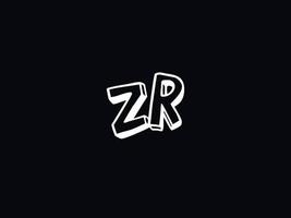 monogramme zr logo icône, initiale zr logo lettre conception vecteur