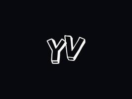 logotype yv lettre logo, abstrait yv logo icône pour affaires vecteur