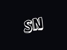 alphabet sn logo image, Créatif sn lettre logo icône vecteur