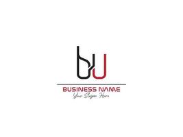 luxe bu logo icône, Créatif bu unique lettre logo modèle vecteur