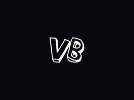 lettre de logo vb simple, vecteur d'icône de logo de luxe vb capital