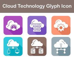 nuage La technologie vecteur icône ensemble