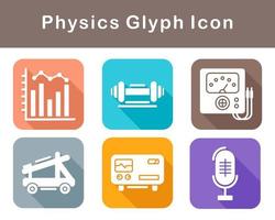 la physique vecteur icône ensemble