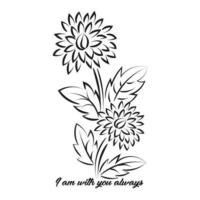 biblique phrase avec floral conception. Christian typographie pour impression ou utilisation comme affiche, carte, prospectus ou t chemise vecteur