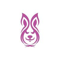 animal lapin avec oignon moderne Créatif logo vecteur