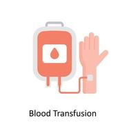 du sang transfusion vecteur plat Icônes. Facile Stock illustration Stock