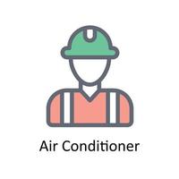 air Conditionneur vecteur remplir contour Icônes. Facile Stock illustration Stock